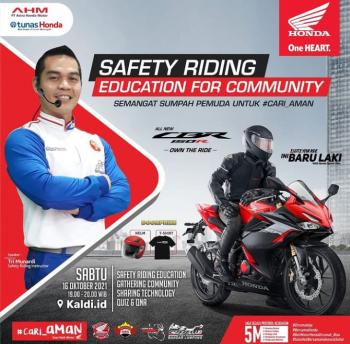 Tunas Honda dan Jaringannya NSS Kedaton Sukses Menggelar Webinar Safety Riding Education For Community